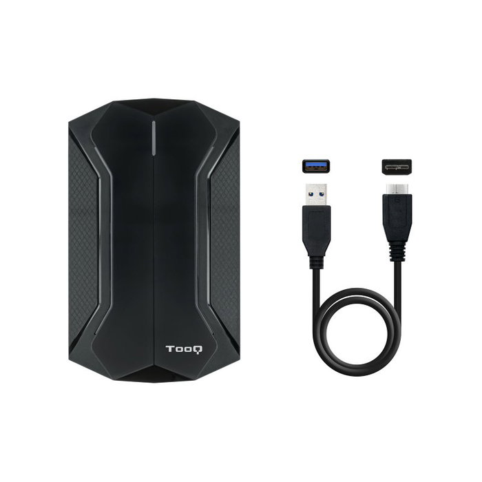 Tooq TQE-2599RGB Caja Externa Gaming para HDD/SSD de 2.5 pulg. Negro
